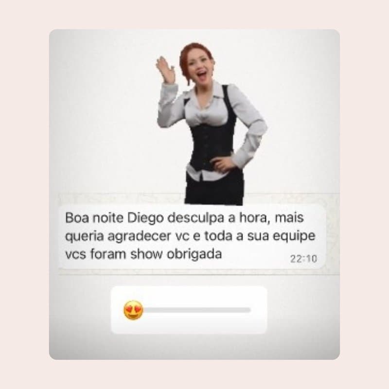 Print de depoimento real de cliente do Clube do Bartender